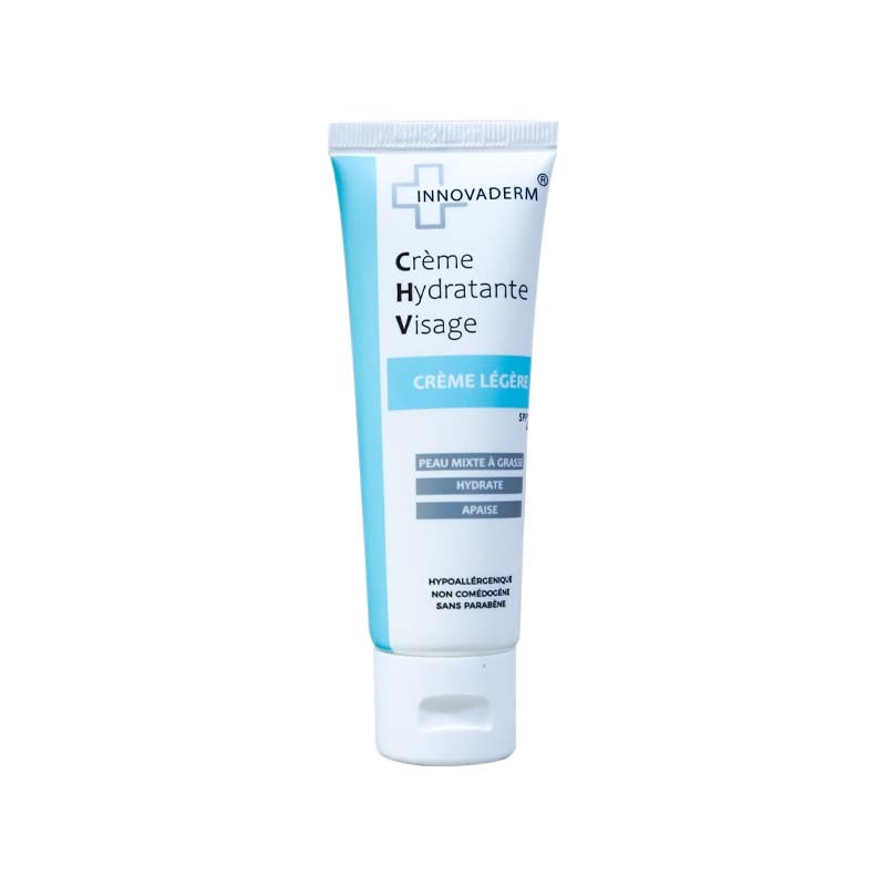 INNOVADERM creme légere acide hyaluronique peau mixte a grasse spf20 50ml