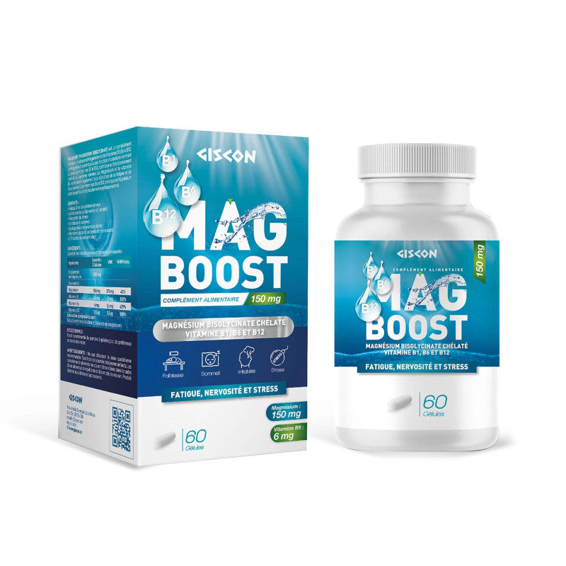MAGBOOST MAGNÉSIUM BISGLYCINATE 60 GÉLULES - LikEnti