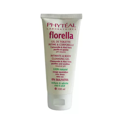 PHYTEAL FLORELLA GEL DE TOILETTE INTIME ET CORPORELLE 100% NATUREL 100ML