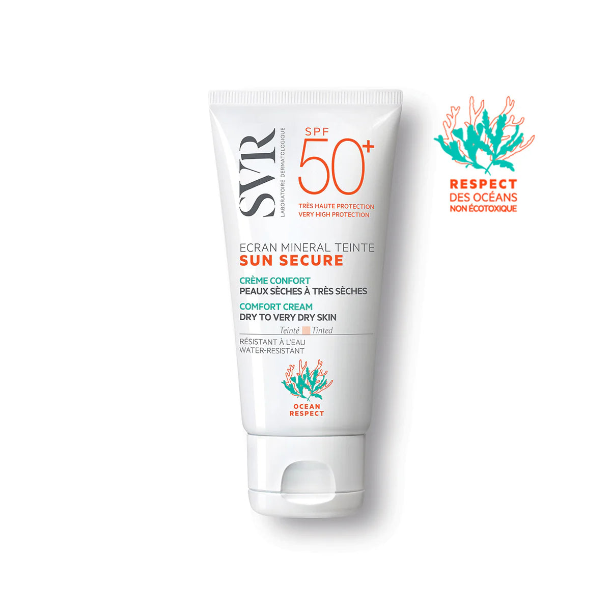 SVR Sun Secure Écran Minéral Teinté SPF50+ Peaux Sèches à Très Sèches 50ML