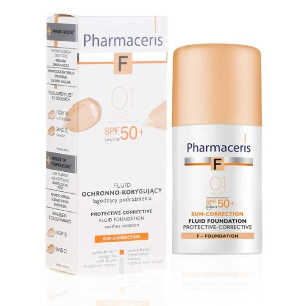 Pharmaceris fond de teint spf 50 01 ivory