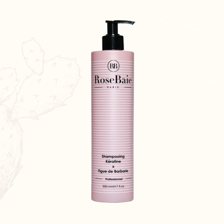 Shampoing huile Figue de Barbarie X Kératine Rosebaie 500ML