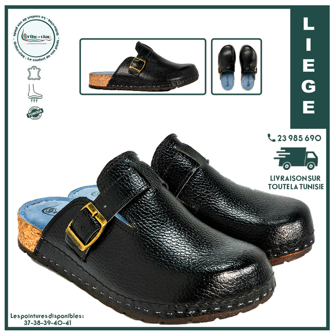 ORTHO- CLAQ - SABOTS ORTHOPEDIQUES FEMMES NOIR