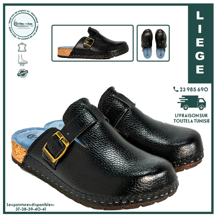 ORTHO- CLAQ - SABOTS ORTHOPEDIQUES FEMMES NOIR