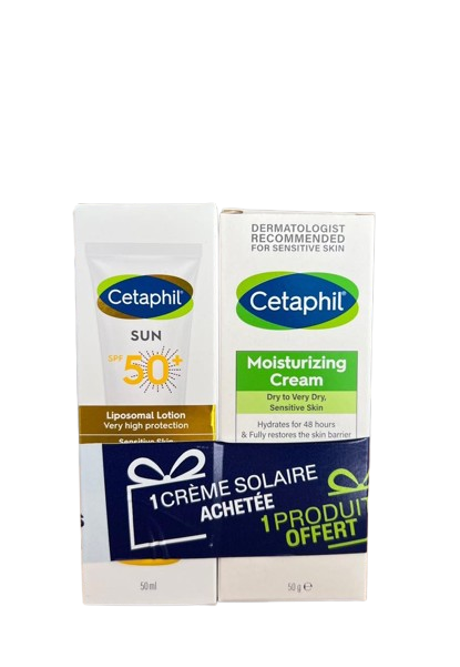CETAPHIL COFFRET LIPOSOMALE 50ML + CREME HYDRATANTE 50G OFFERTE