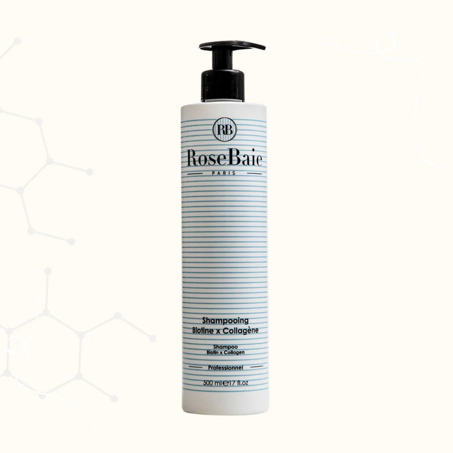 Shampoing Biotine X Collagène 500ml Rosebaie