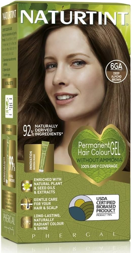Naturtint Colorant Permanent en Gel 6GA Brun Amande Profonde 170ml
