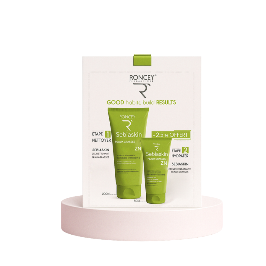 Roncey Coffret Octobre Rose SEBIASKIN Gel 200ml + Creme Hydratante 50ml (-25%)