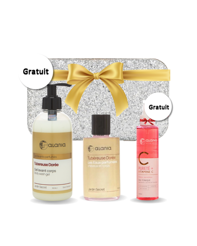 ALANIA TROUSSE de soirée Tubéreuse Dorée