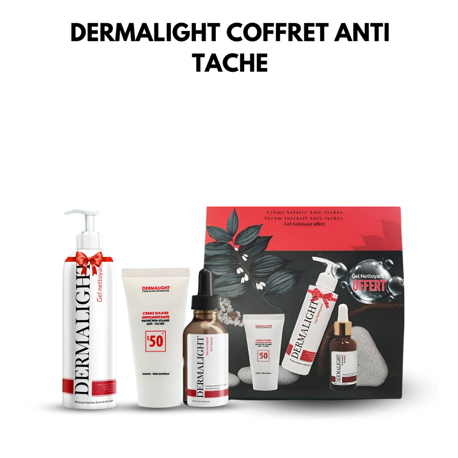 DERMALIGHT coffret anti tache+GEL NETTOYANT GRATUIT