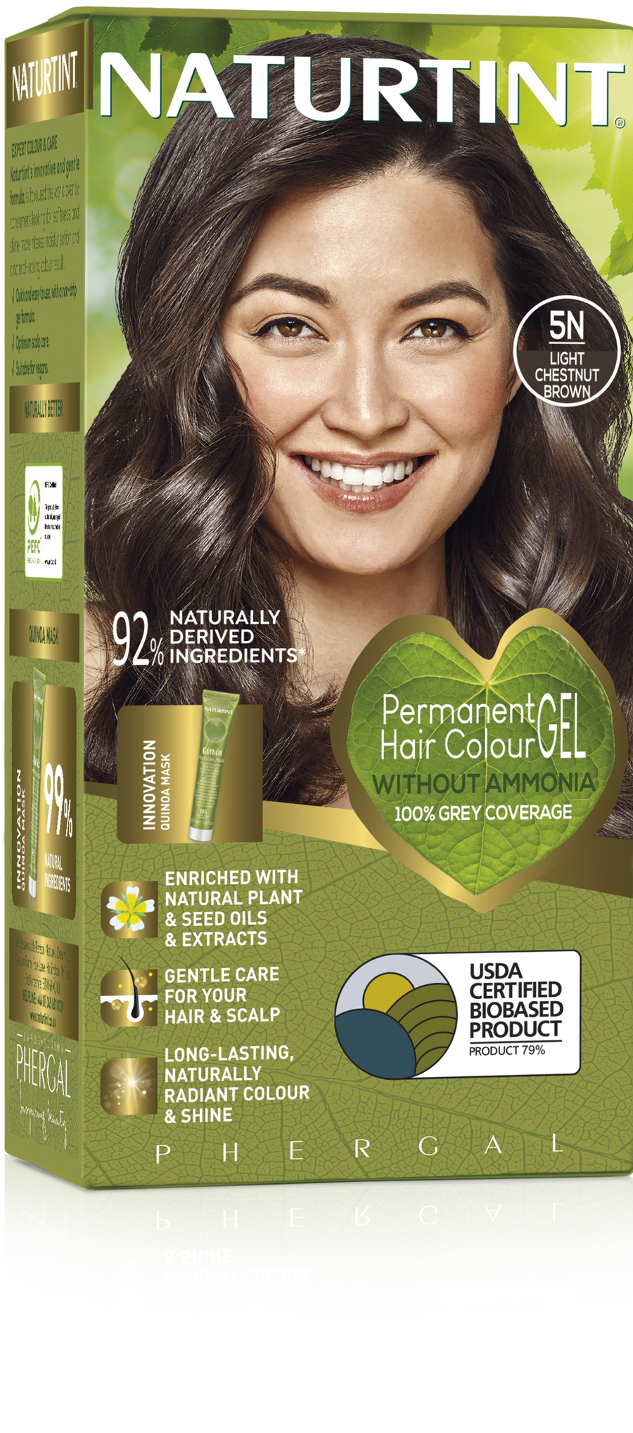 Naturtint Colorant Permanent en Gel 5N Châtain Clair 170ml