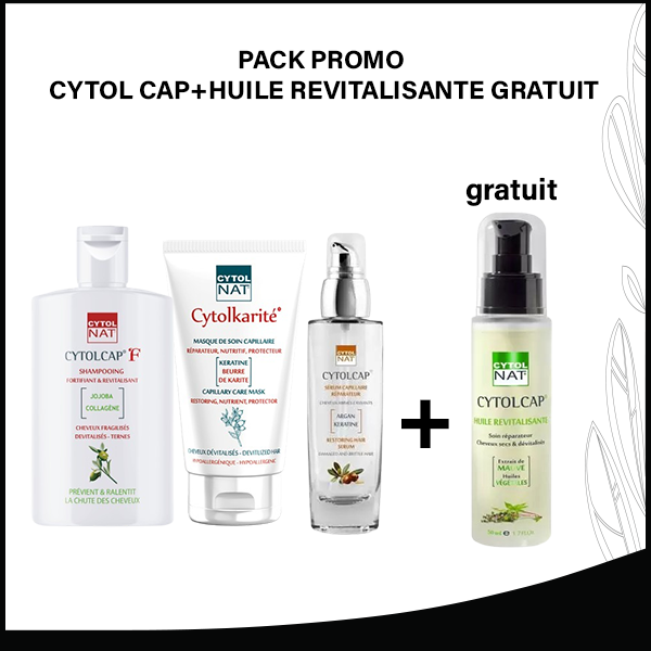 PACK PROMO CYTOL CAP+HUILE REVITALISANTE GRATUIT