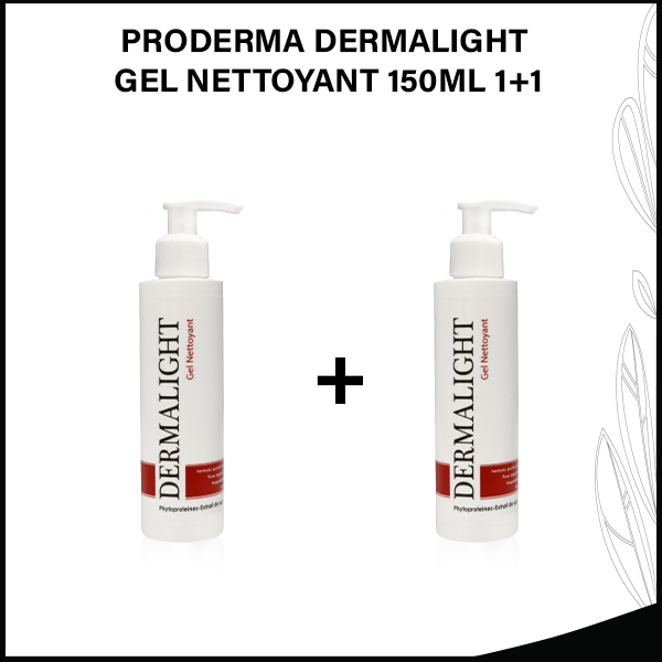 PRODERMA DERMALIGHT GEL NETTOYANT 150ML 1+1
