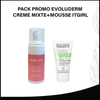 PACK PROMO EVOLUDERM CREME MIXTE +MOUSSE ITGIRL