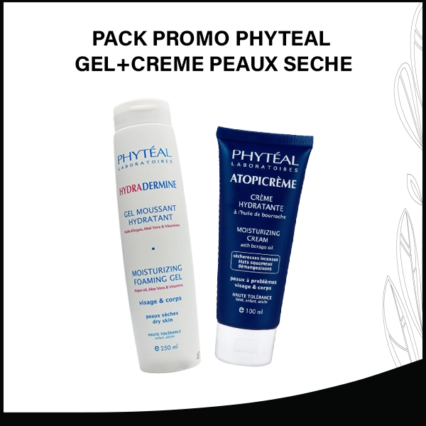PACK PROMO PHYTEAL GEL+CREME PEAUX SECHE