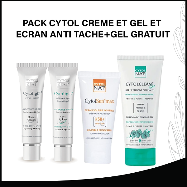 PACK CYTOL CREME ET GEL ET ECRAN ANTI TACHE+GEL GRATUIT