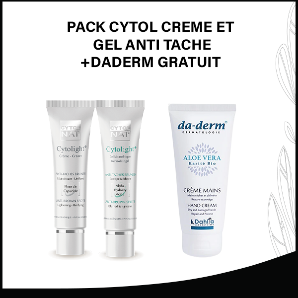 PACK CYTOL CREME ET GEL ANTI TACHE+DADERM GRATUIT