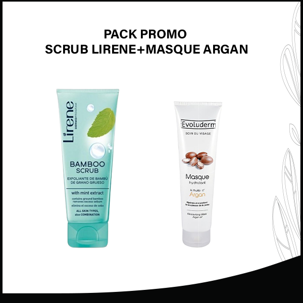 PACK PROMO SCRUB LIRENE+MASQUE ARGAN