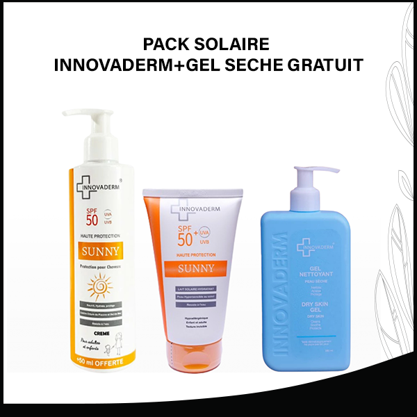 PACK SOLAIRE INNOVADERM+GEL SECHE GRATUIT