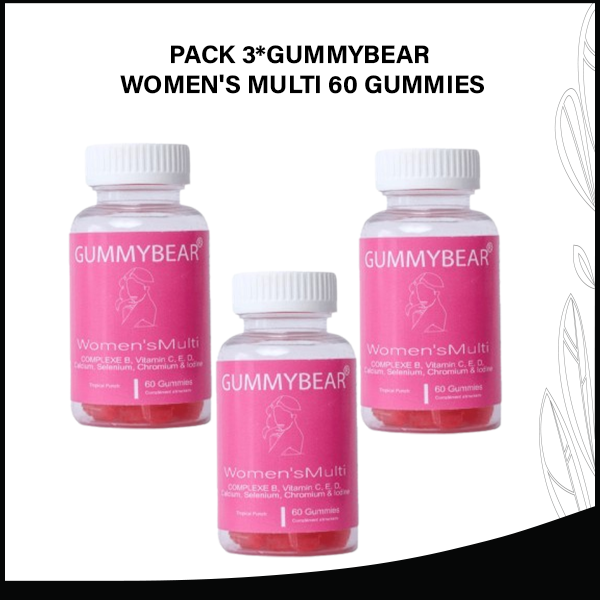 PACK 3*GUMMYBEAR WOMEN'S MULTI 60 GUMMIES