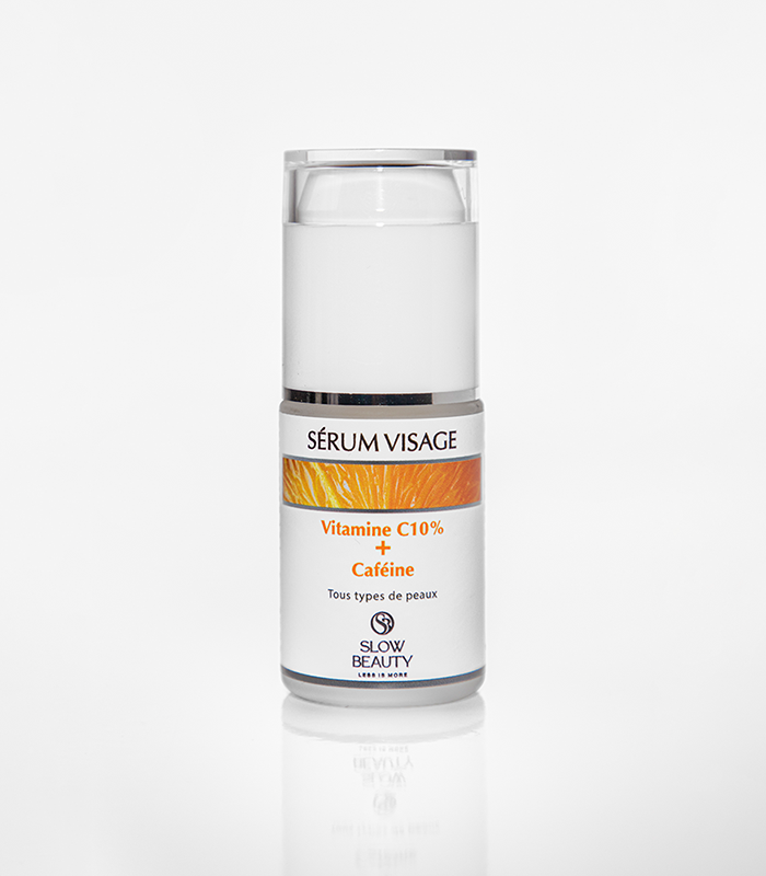 SLOW BEAUTY Sérum visage Vitamine C 10% et Caféine
