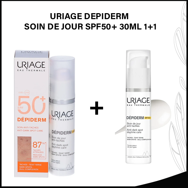 URIAGE DEPIDERM SOIN DE JOUR SPF50+ 30ML 1+1