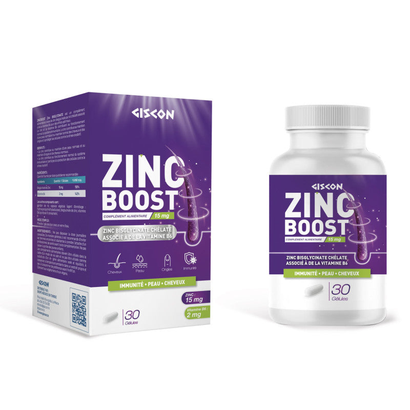ZINC Boost zinc Bisglycinate 30 gélules - LikEnti