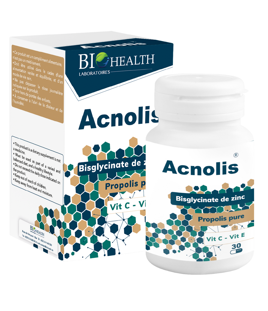 BIOHEALTH ACNOLIS BISGLYCINATE DE ZINC 30 GÉLULES