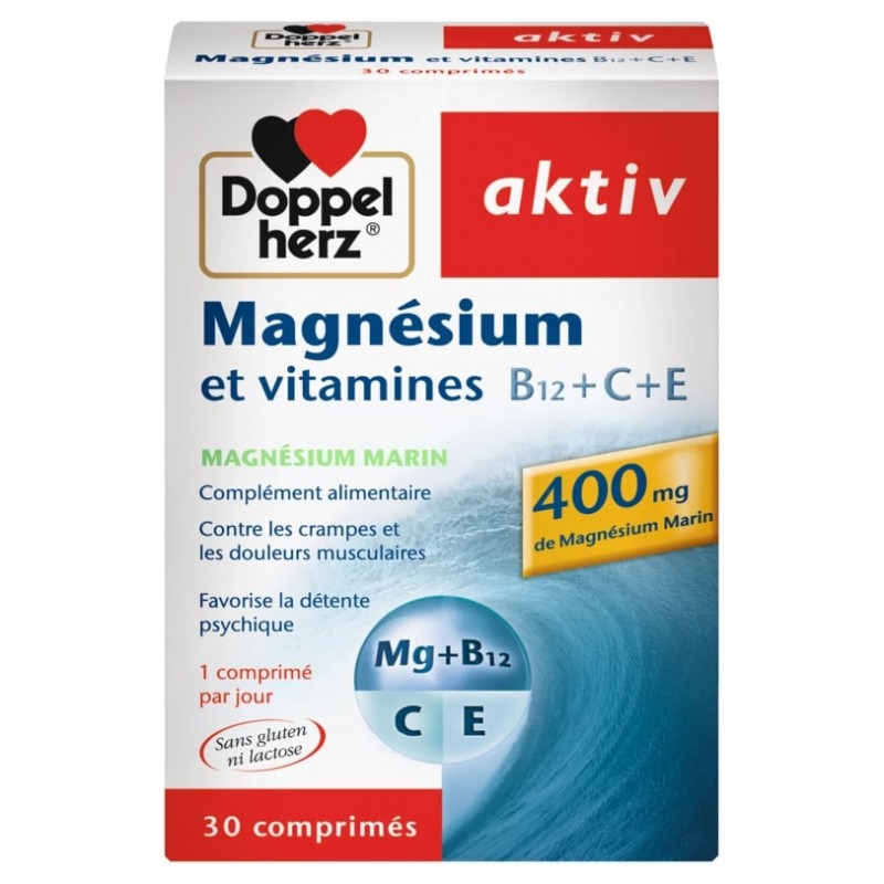 AKTIV MAGNESIUM VITAMINES C+E 30 COMPRIMES