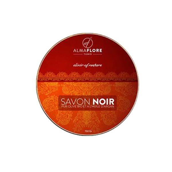 ALMAFLORE SAVON NOIR A L'HUILE D'ARGAN 150 GR