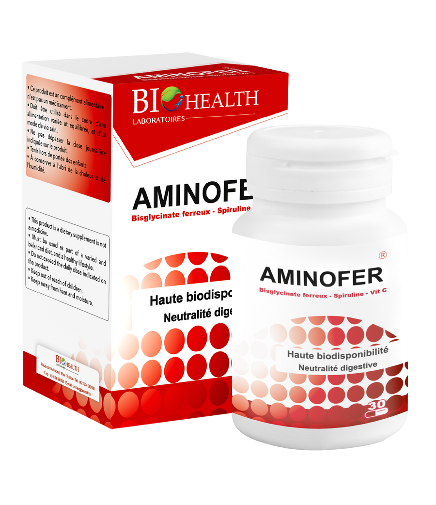 BIOHEALTH AMINOFER - 30 Gélules