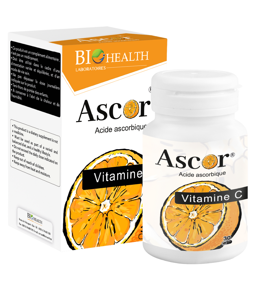 ASCOR- VITAMINE C Biohealth 30 Gélules