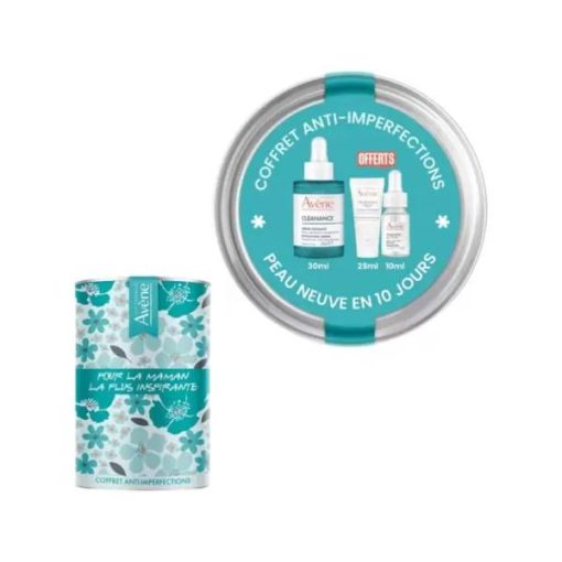 Avene BOX Cleanance serum AHA 30ML + hydrance légère 25ml OFFERT + hyaluron activ B3 10ml OFFERT Ref AVEN080