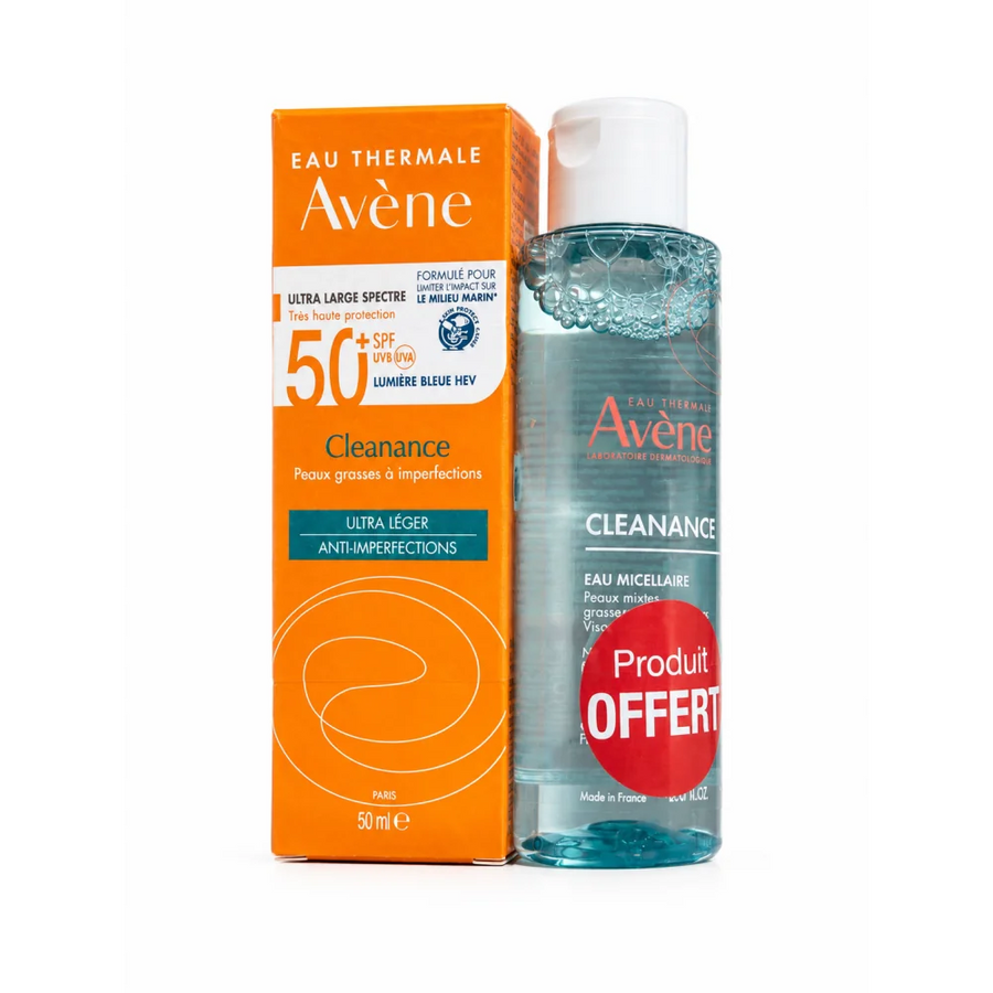 AVENE DUO Ultra Fluide Teinte perfecteur SPF50+ 50ml + Eau micellaire 100ml offert