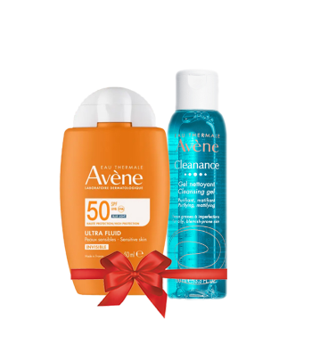 AVENE DUO Ultra Fluide Invisible SPF50+ 50ml + Cleanance gel 100ml offert