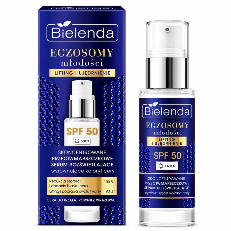 BIELENDA EGZOSOMY - SERUM CONCENTRE DE JOUR ANTI RIDES ECLAT SPF50 30ML