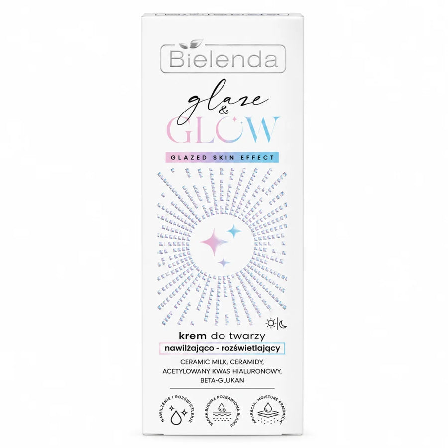 BIELENDA GLAZE & GLOW - CRÈME HYDRATANTE ILLUMINATRICE EFFET PEAU GLACÉE 50 ML