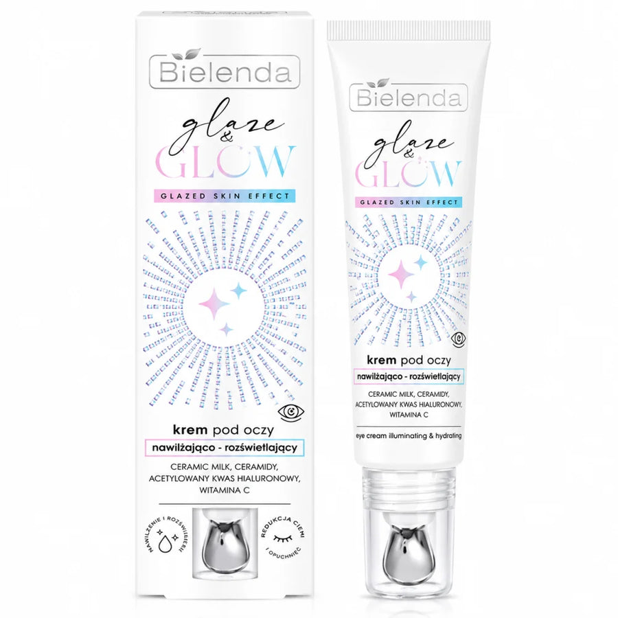 BIELENDA GLAZE & GLOW - CRÈME CONTOUR DES YEUX HYDRATANTE ET ILLUMINATRICE 15 ML