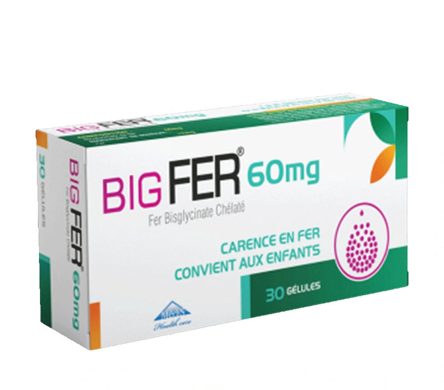 Big Fer 60mg 30 Gélules