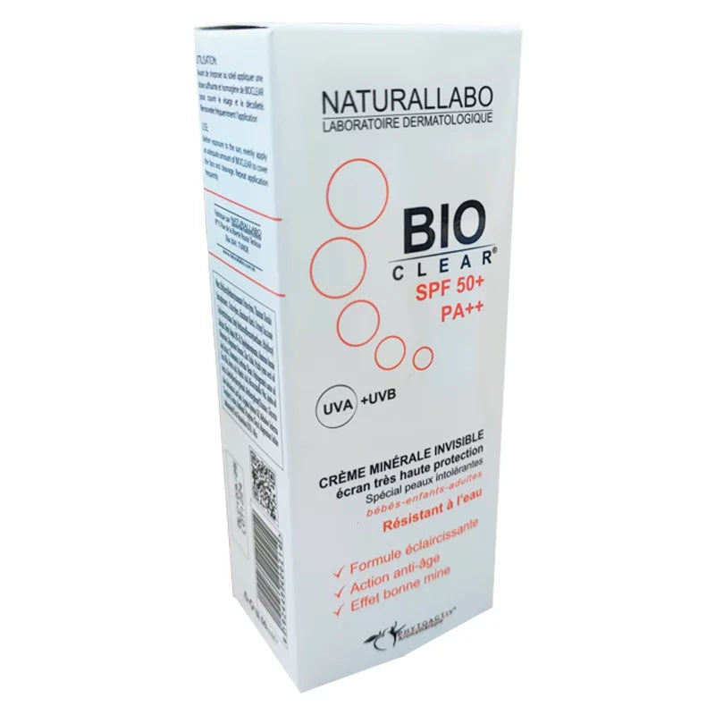 NATURALLABO BIOCLEAR ECRAN SOLAIRE 50+ Invisible 50ML