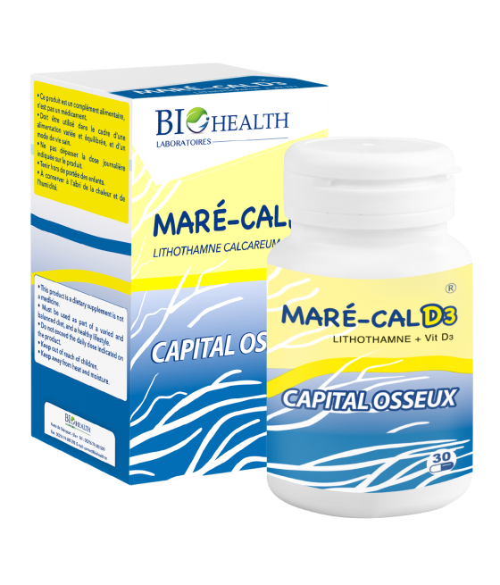 BIO HEALTH MARE CAL D3, 30 GELULES