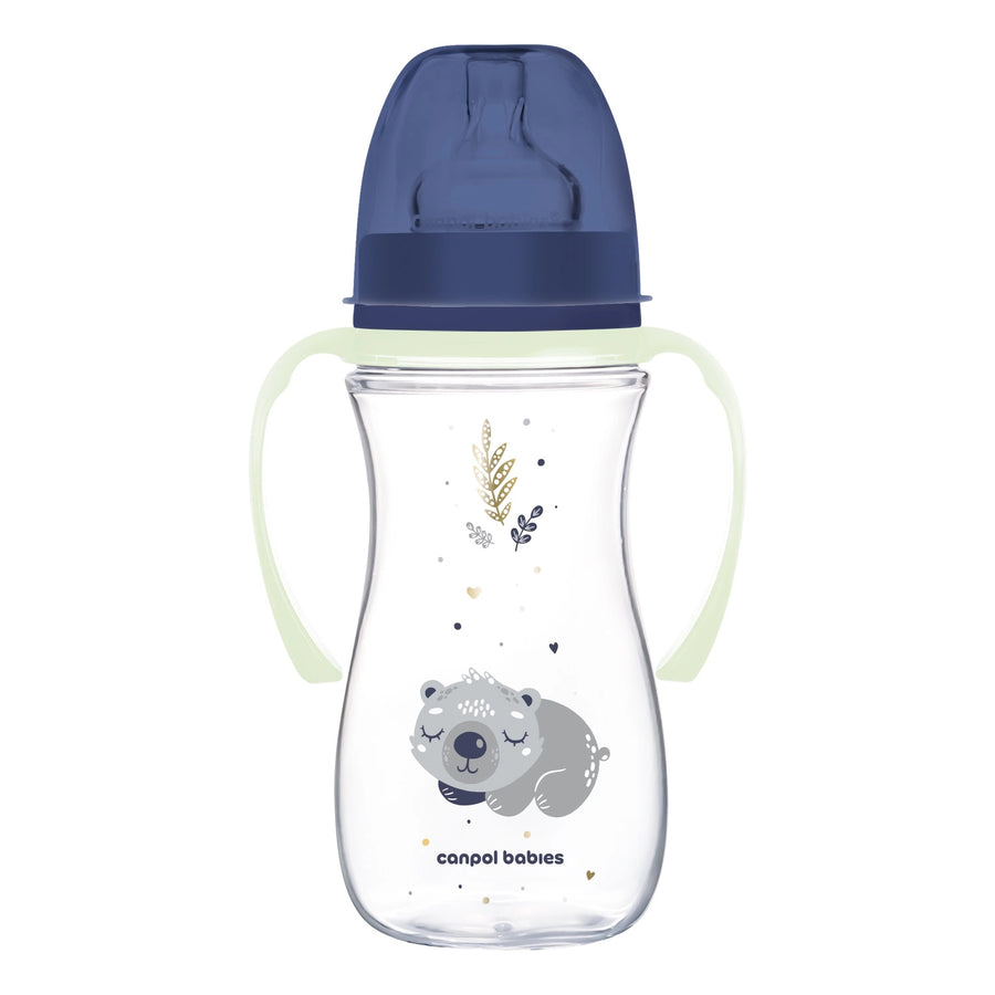 Canpol Biberon Col Large Anticolique Sleepy Koala Bleu 300ml