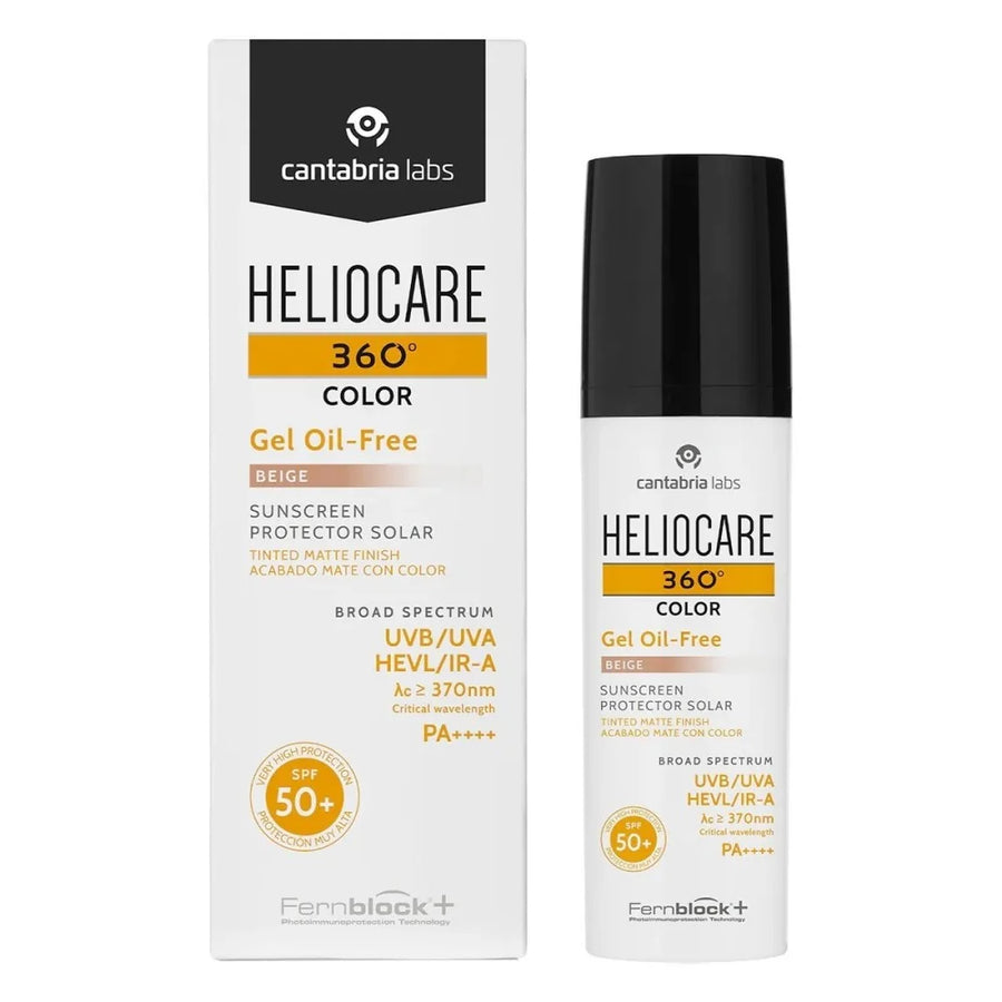Heliocare 360° Oil-Free beige, photoprotecteur pour peaux grasses 50ml