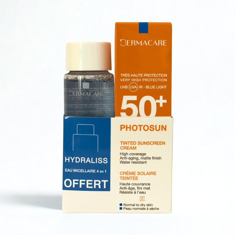 Dermacare-photosun spf 50 crème protectrice teintée 1.5 - LikEnti