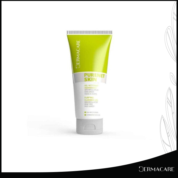 DERMACARE PURENET SKIN PEAU MIXTE A GRASSE GEL NETTOYANT- 200 ML