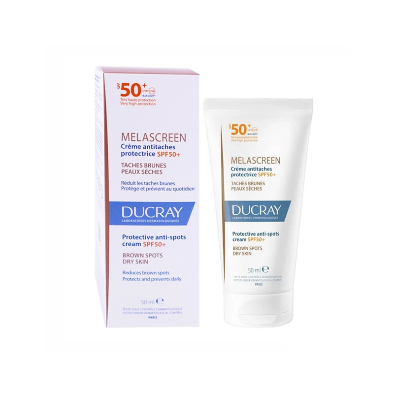 DUCRAY MELASCREEN UV CREME RICHE TACHES BRUNES PEAUX SECHES SPF50+ 50ml