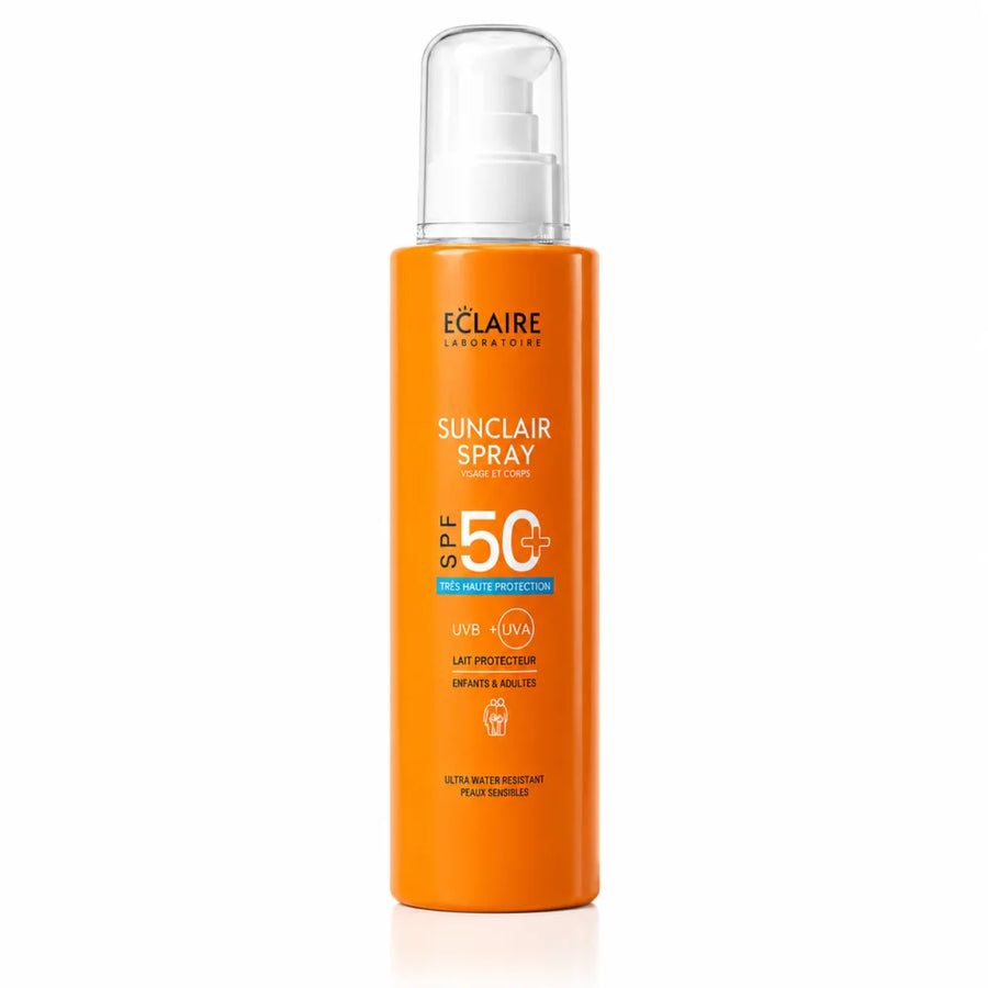 ECLAIRE SUNCLAIR - SPRAY SOLAIRE VISAGE ET CORPS SPF 50+ ENFANT ET ADULTE 150ML