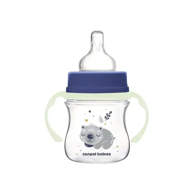 Canpol Biberon Col Large  Sleepy Koala Bleu 120 ml