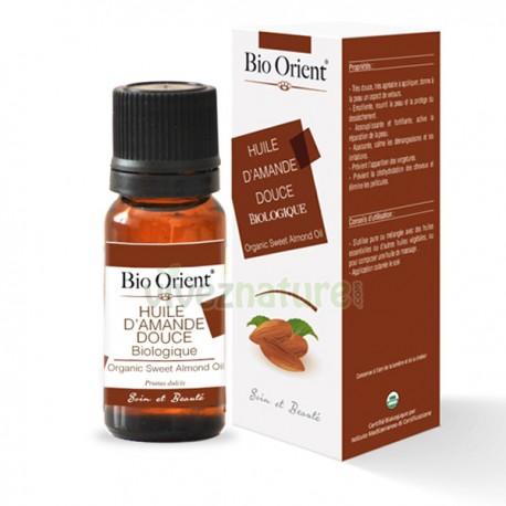 HUILE VÉGÉTALE D'AMANDE DOUCE BIO, 10ML - BIO ORIENT