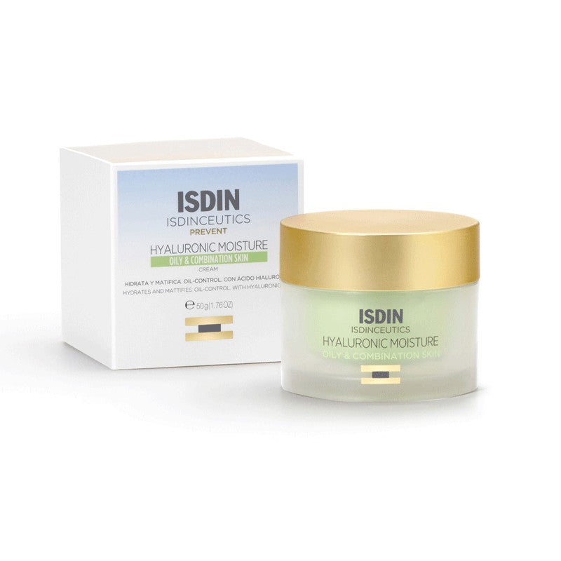 ISDIN ISDINCEUTICS CREME HYDRATANTE A BASE D'ACIDE HYALURONIQUE PEAUX MIXTES A GRASSES 50G